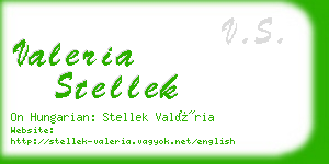 valeria stellek business card